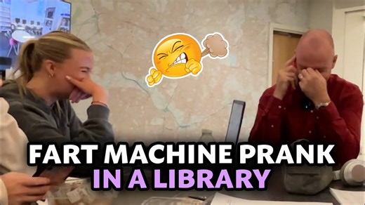 😂 Fart Machine Prank in the Library – Funniest Reaction Ever! 📚💨
