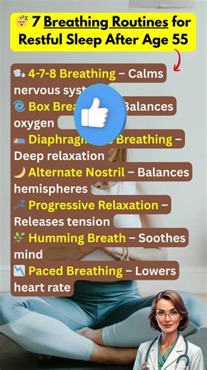 😴 7 Breathing Routines for Restful Sleep After Age 55
