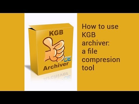 How to use KGB archiver: a file compresion tool. | video tutorial by TechyV