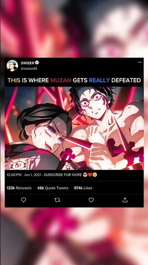 THIS IS WHERE MUZAN GETS REALLY DEFEATED #demonslayer #muzankibutsuji