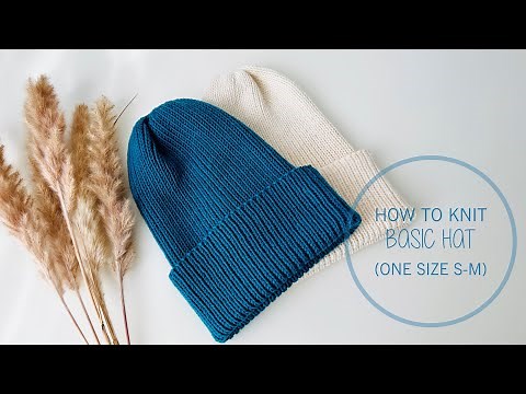 How to knitted Basic easy hat on Magic Loop - Tutorial by CozySocksStore