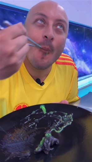 Edwin Rosero on Instagram: "First human to do a mukbang of alien goo. LFG! History is being made! #alien"