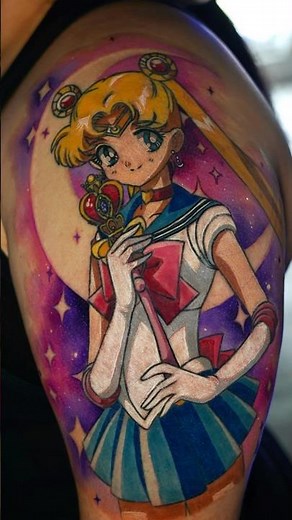 Sailor Moon Tattoo🌙Till The End Tattoos Tampa 📲 786-205-9570 Text or DM us now
