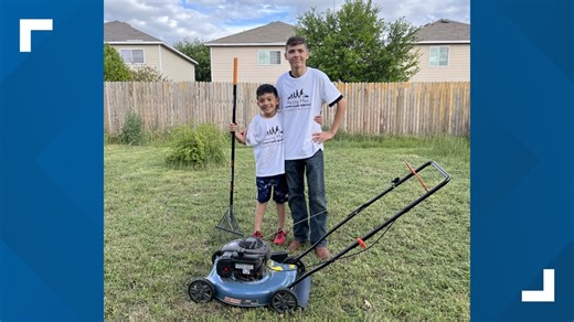 Meet the San Antonio brothers aiming to mow 50 lawns for free