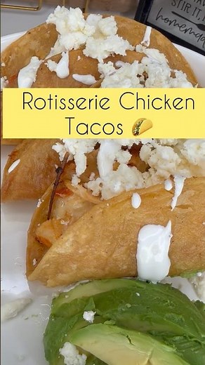 Easy Rotisserie Chicken Tacos | 20-Minute Weeknight Dinner 🌮