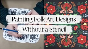 1.4K views · 11 reactions | In this video we'll demonstrate a very simple trick to painting stunning, intricate folk artwork by hand, without using a stencil! | Country Chic Paint | Facebook