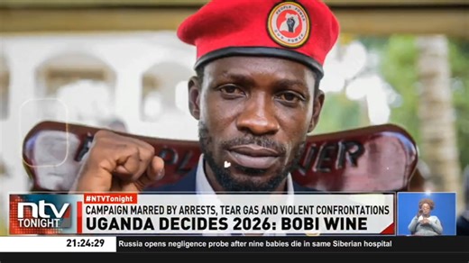 Uganda Decides 2026: Bobi Wine Robert Kyagulanyi has once again emerged as Uganda President Yoweri Museveni's main challenger. Who is Bobi Wine, and what has driven him to risk everything in taking on the long-serving president? #NTVTonight | NTV Kenya