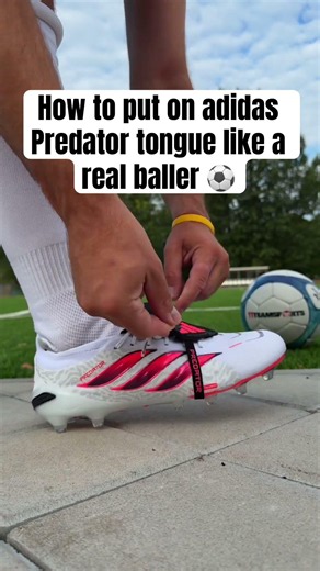 How to put on adidas Predator tongue like a real baller ⚽️ #adidasfootball