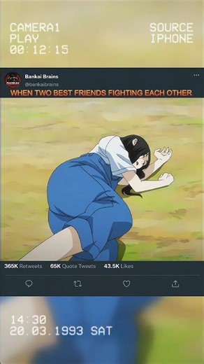 When Two Best friend fighting each other #anime #edits