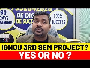 IGNOU 3rd Semester Project? Yes or No 🤔 #ignouproject #ignouassignment #education #ignou