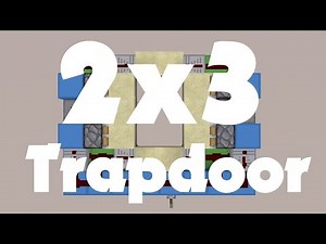 Minecraft: 2x3 Hidden Piston Trapdoor