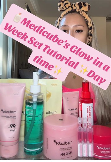 Medicube's Glow in a Week Skincare Bundle Tutorial