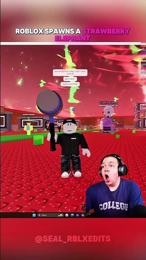 Roblox surprises steak with the rarest brainrot ☠️ || #roblox #steak #shorts #stealabrainrot