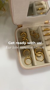 1.3K views | Get ready with us! Ear lobe curation edition 殺 A hoop stack to suit your everyday style  Shop all jewellery in salon or online. #earcuration #goldjewellery | Essential Beauty & Piercing Australia | Facebook