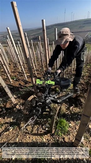 Amazing, This Simple Vineyard Machine Saves Farmers Hours of Hard Work! | Smart Farming Tool
