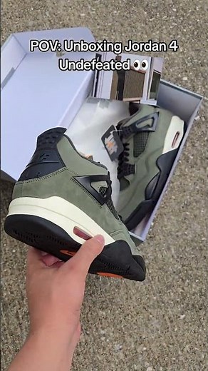 POV: Unboxing Jordan 4 Undefeated 👀 #jordans