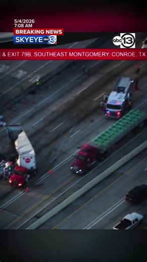 Overturned Coca-Cola truck blocking all mainlanes