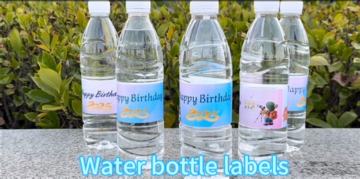 Watch water bottle labels on Amazon Live