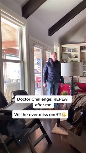 Doctor Challenge Repeat after me ! I knew I had him!!!! #coupleschallenge #doctorchallenge #trend #physician #riddle #coldday #husband #funny | Peter Warner | Facebook