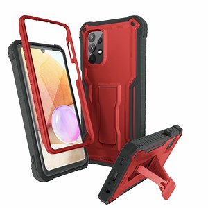 ExoGuard For Samsung Galaxy A32 5G Case, Phone Case with Screen Protector and Kickstand (Red)
