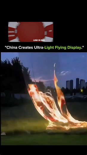 SCIENCE IN INFINITY WAY on Instagram: "The X post features a video of an ultra-light flying display system developed in China, where illuminated objects move through the air in coordinated patterns. Displays like this often use lightweight drones or small aerial devices powered by electric motors and controlled by computer synchronization systems. Because the devices are designed to be extremely light, they require less energy to stay airborne while carrying LED lights for visual effects. Naviga