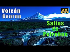Saltos del Rio Petrohué Explora Puerto Varas Turismo Sur De Chile Vista Aérea Drone Temuco