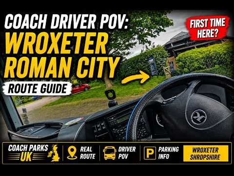 Coach Driver POV: Wroxeter Roman City Route Guide 🚍