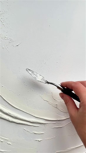 Preparing First Layer for Textured Art Painting