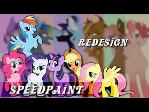 Mane 6 Redesign | MLP Speedpaint
