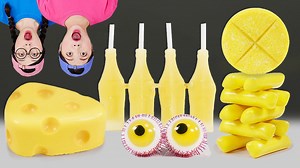 Mukbang yellow food NIK-L-NIP 노란색 디저트 먹방 DONA 도나