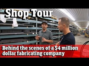 Welding and fabrication shop tour of CMP attachments 4 k vid