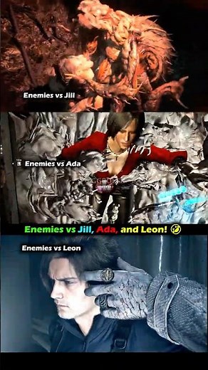 Enemies vs Jill, Ada, and Leon! 🤣