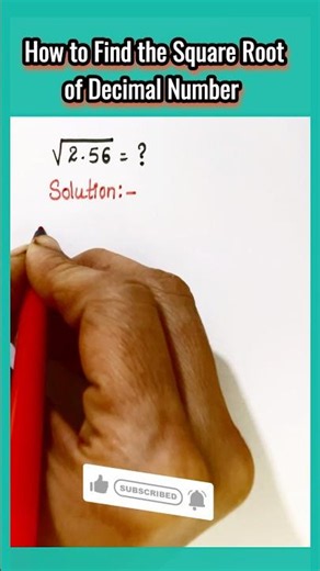 Square Root of Decimal Numbers Trick! 📐 ⚡ #shorts #maths #squareroot