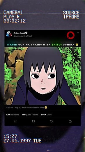 Itachi Uchiha Trains With Shisui Uchiha 🧐