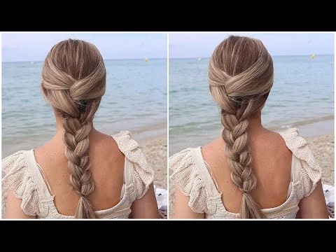 ✨ How to Fake a French Braid – would you try this hack? 😍#FakeFrenchBraid #FauxBraid #EasyHairstyle