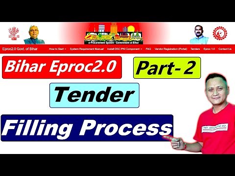 Eproc2.0 Bihar Tender Submission Process | Part 2 #dsc_guru2023 #bihareproc2.0