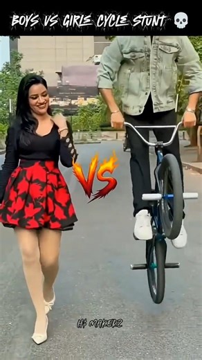girls 😲 vs boys cycle stunt 💀|boys cycle stunt 💀|cycle stunt #viral #shorts #rider