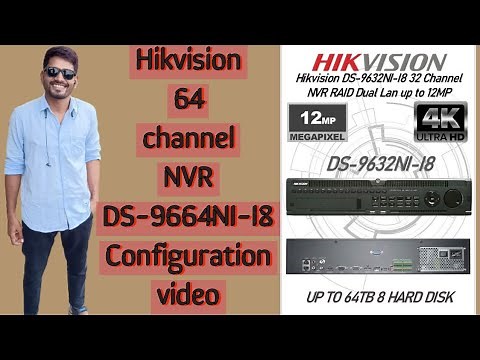 hikvision DS-9664NI-I8 NVR step by step configuration video #networking #hikvision #cctv #nvr