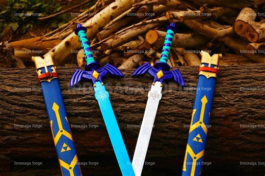 Handmade Zelda Master Sword & Hylian Shield Replica Set, Gamer Cosplay - Etsy