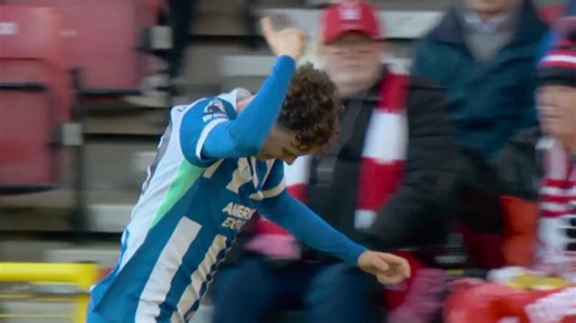 De Cuyper slots home Brighton's opener v. Forest