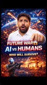 😱AI vs human....who will survive?|#futurewar|#fact|#ai|#futuretech|#viralshorts|#knowledge|
