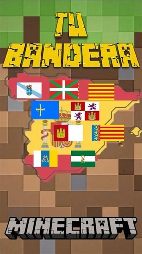 Coloco TODAS LAS BANDERAS DE ESPAÑA🇪🇸 en MINECRAFT 9 #survival #adivina #minecraft #castilla