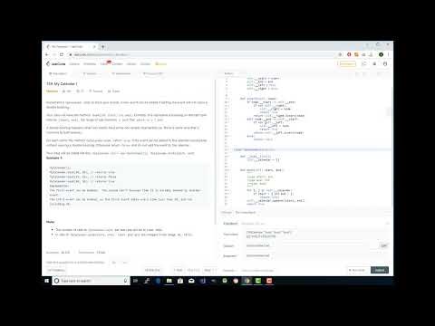 LeetCode Problem #729 Mu Calendar I