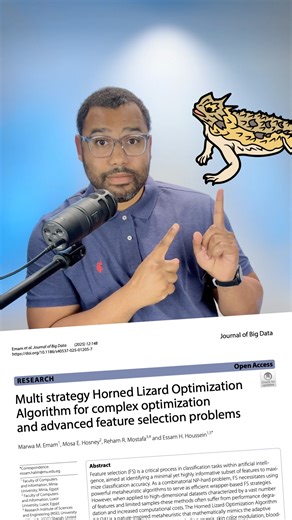 JournalClub.io | Multi strategy Horned Lizard Optimization Algorithm for complex optimization and advanced feature selection problems | Instagram