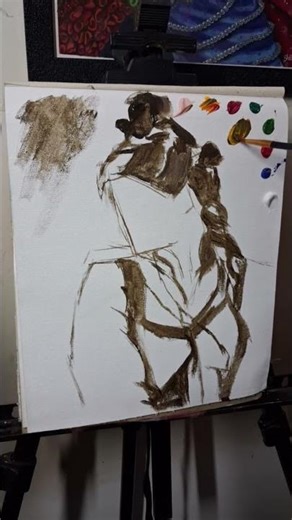 Impressionism acrylic painting