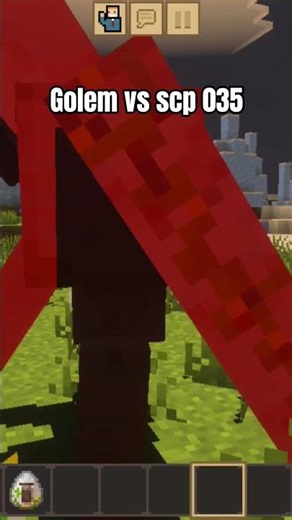 golem vs scp 035 #music #minecraft #gameplay