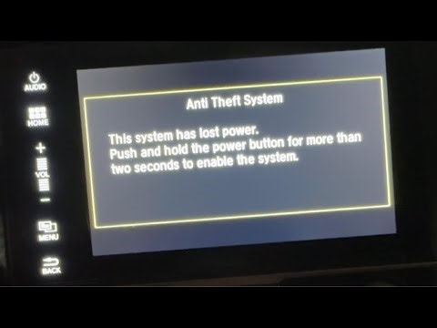 HOW TO RESET ANTI THEFT SYSTEM IN HONDA CIVIC
