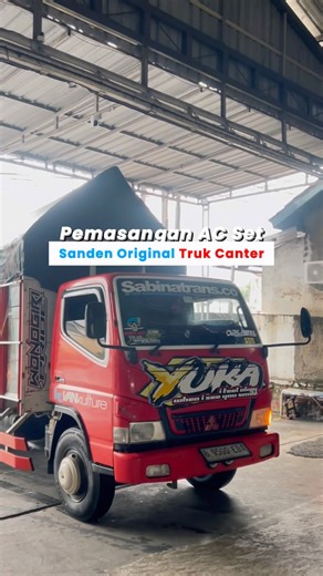 Pemasangan AC Set Sanden Original Truk Canter || Nagara AC Batang