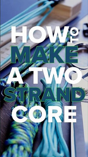 2 Strand Paracord Bracelet Core Tutorial ✌️