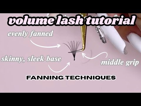 how to create volume fans | lash extension tutorial